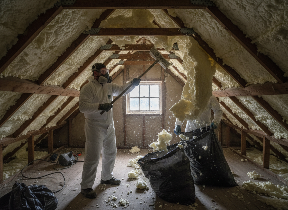 Spray Foam Removal in Purley